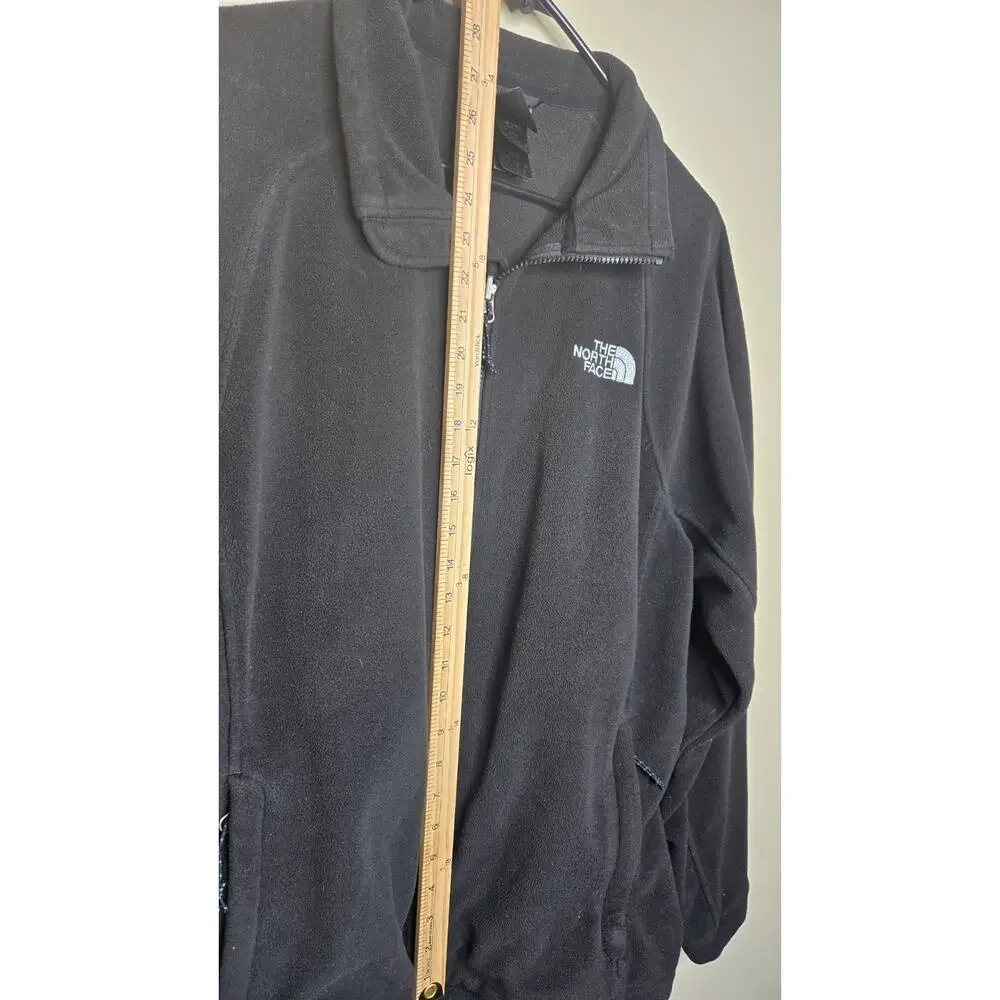 The North Face Full Zip Fleeced Jacked Hand Pockets Men’s Black Size Large